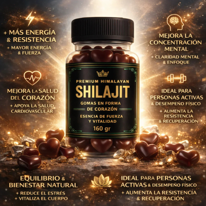 Shilajit Testosterona + Durar mucho más tiempo en la cama.