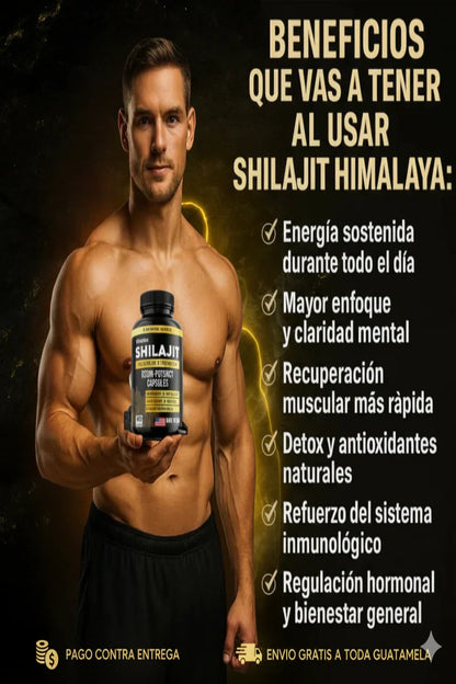 Gomitas de Shilajit para Hombres | Energía, Testosterona y Rendimiento Natural